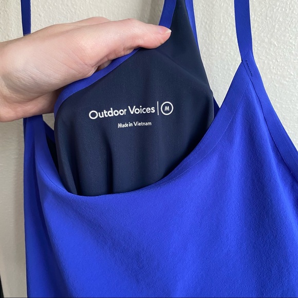 OUTDOOR VOICES Exercise Dress Blue Orchid M - Picture 10 of 13
